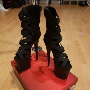 Exotic dancer heels
